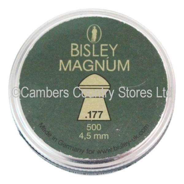 Bisley Air Rifle Pellets Magnum .177 x 500 Tin Cambers Country Store